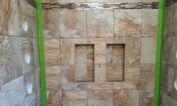 Grouting a Tile Shower