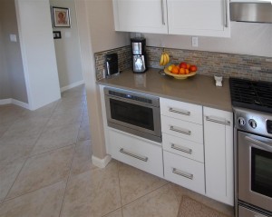 An under cabinet microwave is a great option when accessibility is a concern