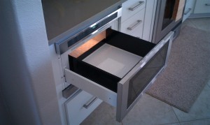 Cleaning an under cabinet microwave is easier and quickly done with better access.